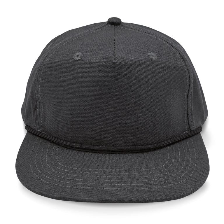 Lost Hat Co. Goat Rope Style Hat - Dark Grey baseball cap on a white background