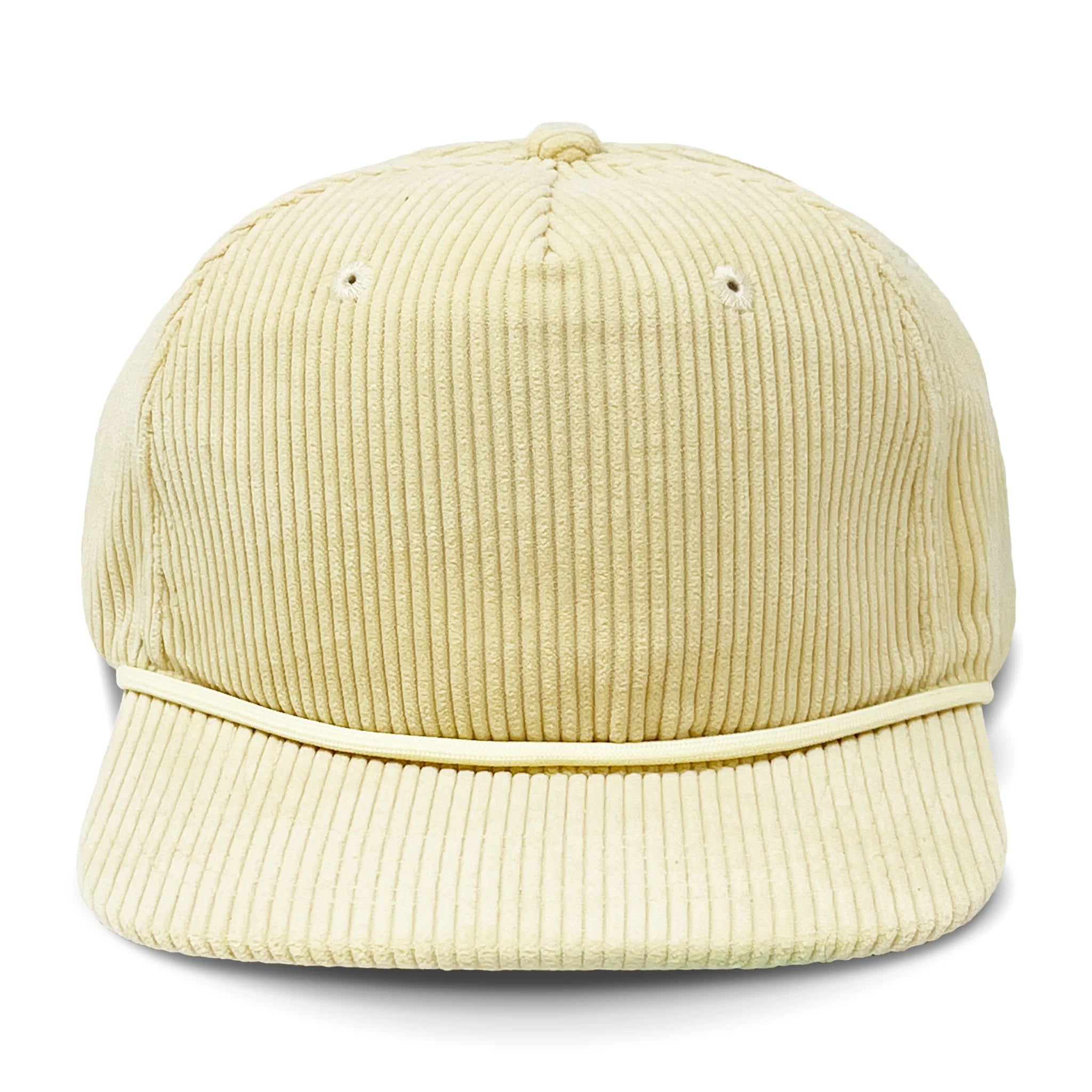 Lost Hat Co. Goat Rope Style Hat - Beige corduroy cap on a white background