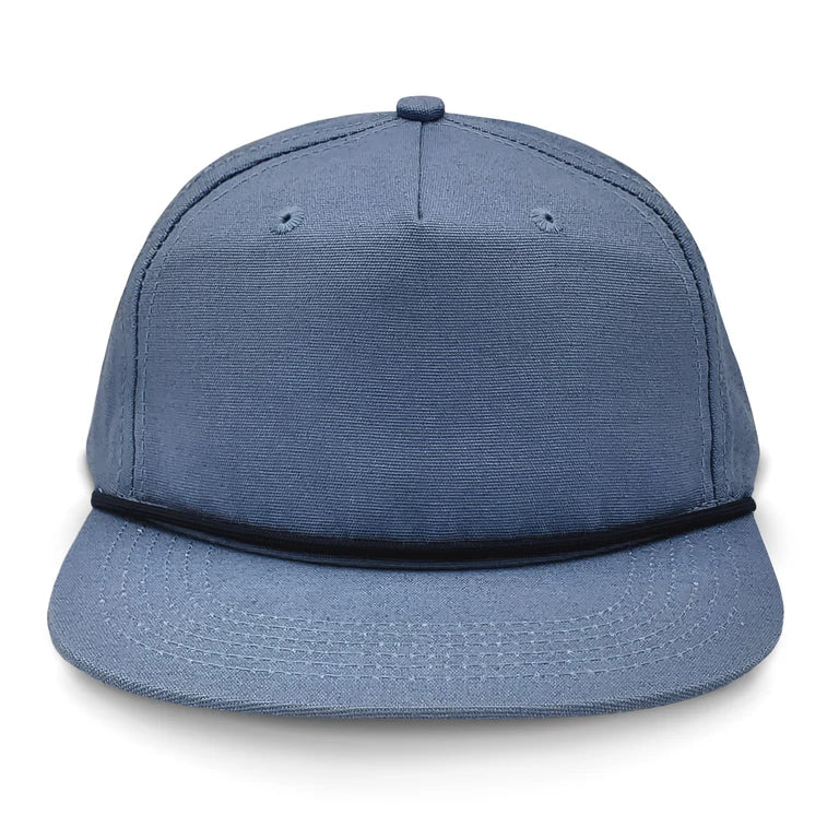 Lost Hat Co. Goat Rope Style Hat - Blue Jean color cap with a black band on a white background