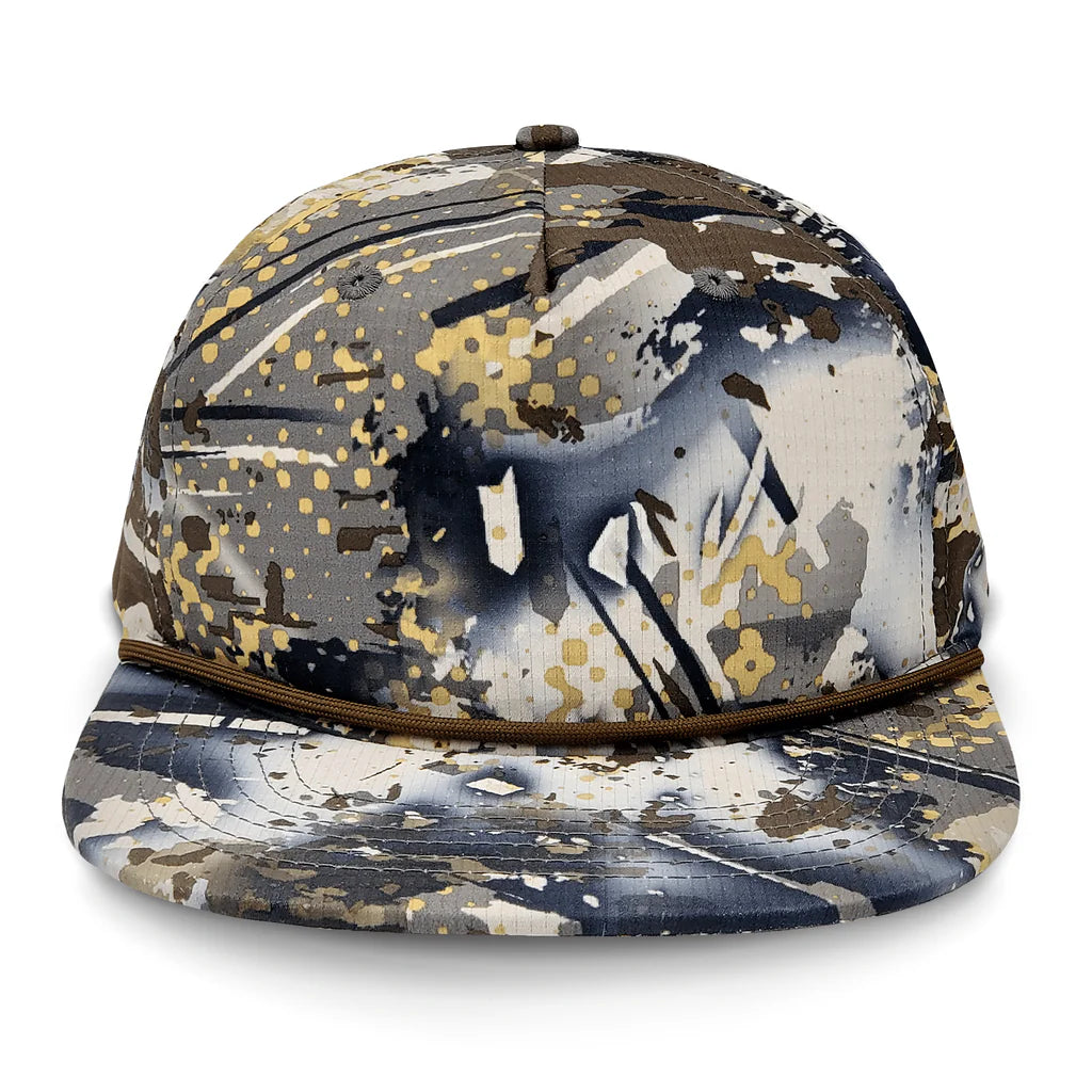 Lost Hat Co. Goat Rope Style Hat - Camouflage-patterned cap on a white background
